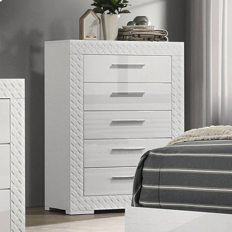 Whitby White Chest by Furniture of America at Eve Furniture