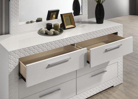 Whitby White Dresser by Furniture of America at Eve Furniture