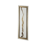White and Gold river by Studio M a Framed Art Print Matted under Glass by Mercana at Eve Furniture