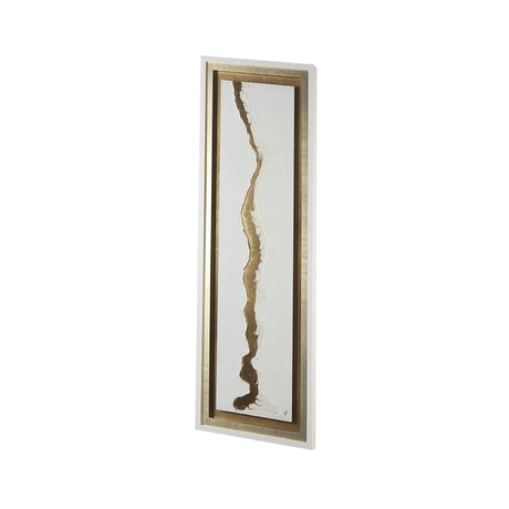 White and Gold river by Studio M a Framed Art Print Matted under Glass by Mercana at Eve Furniture
