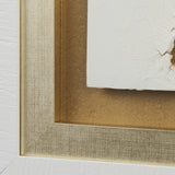 White and Gold river by Studio M a Framed Art Print Matted under Glass by Mercana at Eve Furniture