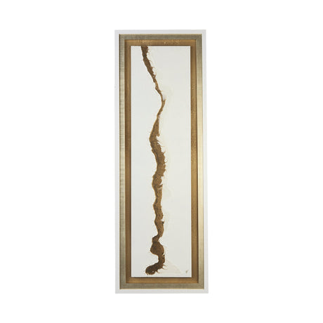 White and Gold river by Studio M a Framed Art Print Matted under Glass by Mercana at Eve Furniture