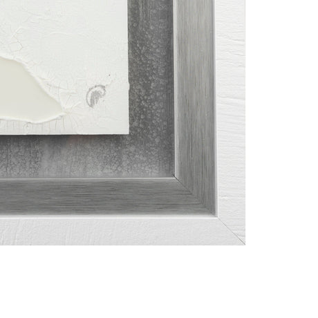 White and Silver River by Studio M a Framed Art Print Matted under Glass by Mercana at Eve Furniture