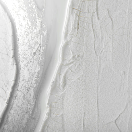 White and Silver River by Studio M a Framed Art Print Matted under Glass by Mercana at Eve Furniture