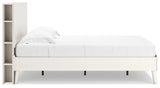 Aprilyn Full Bookcase Bed with Dresser and 2 Nightstands in White