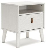 Aprilyn Full Bookcase Bed with Dresser and 2 Nightstands in White