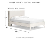 Aprilyn Full Bookcase Bed with Dresser and 2 Nightstands in White