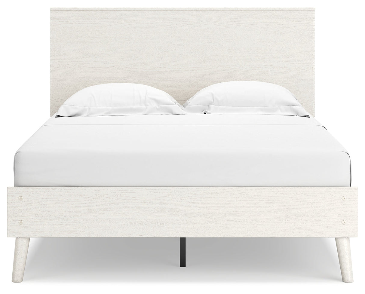 Aprilyn Full Bookcase Bed with Dresser and 2 Nightstands in White