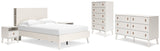 Aprilyn Full Bookcase Bed with Dresser, Chest and 2 Nightstands in White