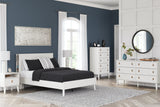 Aprilyn Full Bookcase Bed with Dresser, Chest and 2 Nightstands in White