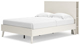 Aprilyn Full Bookcase Bed with Dresser in White