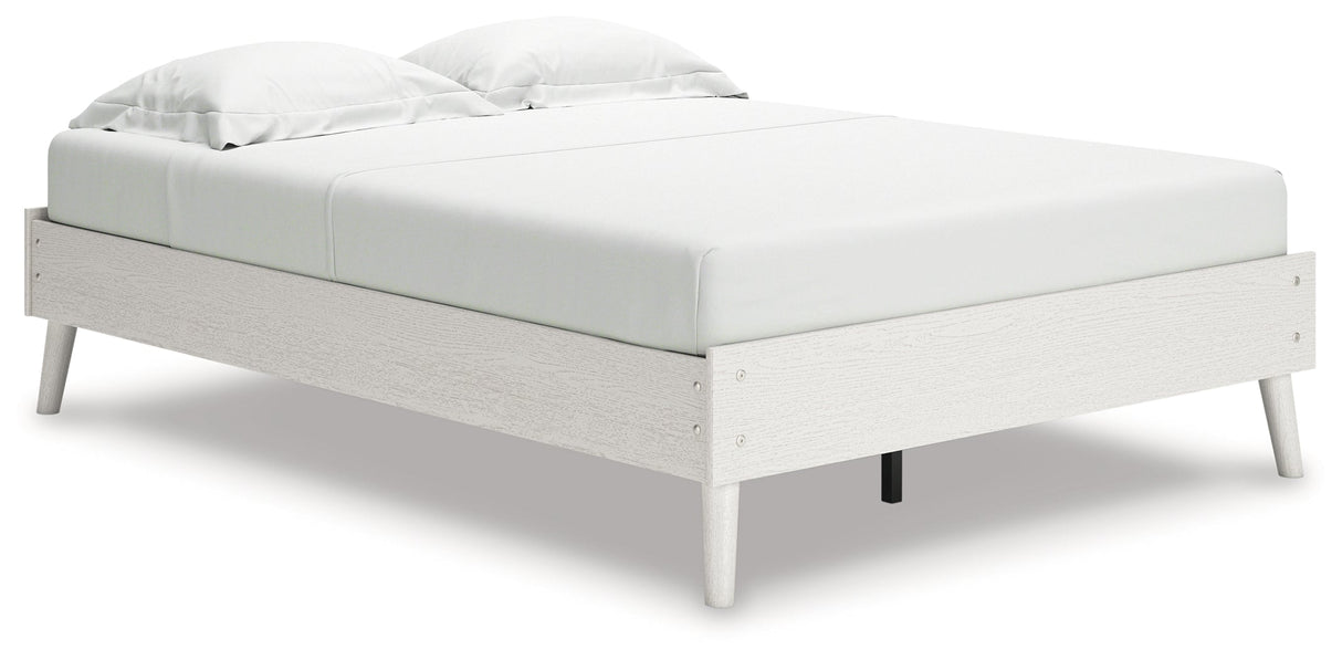 Aprilyn Full Platform Bed with Dresser and 2 Nightstands in White