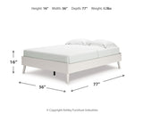 Aprilyn Full Platform Bed with Dresser and 2 Nightstands in White