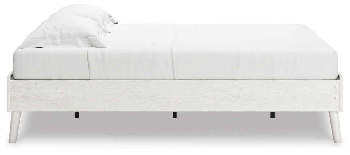 Aprilyn Full Platform Bed with Dresser, Chest and Nightstand in White