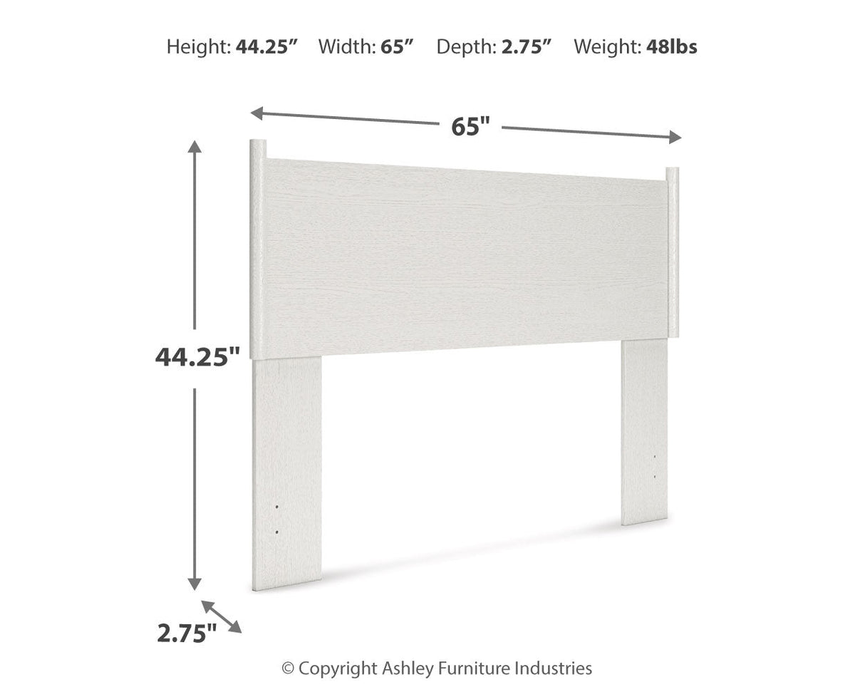 Aprilyn Queen Panel Headboard with Dresser and 2 Nightstands in White