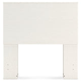 Aprilyn Twin Bookcase Headboard with Dresser and 2 Nightstands in White