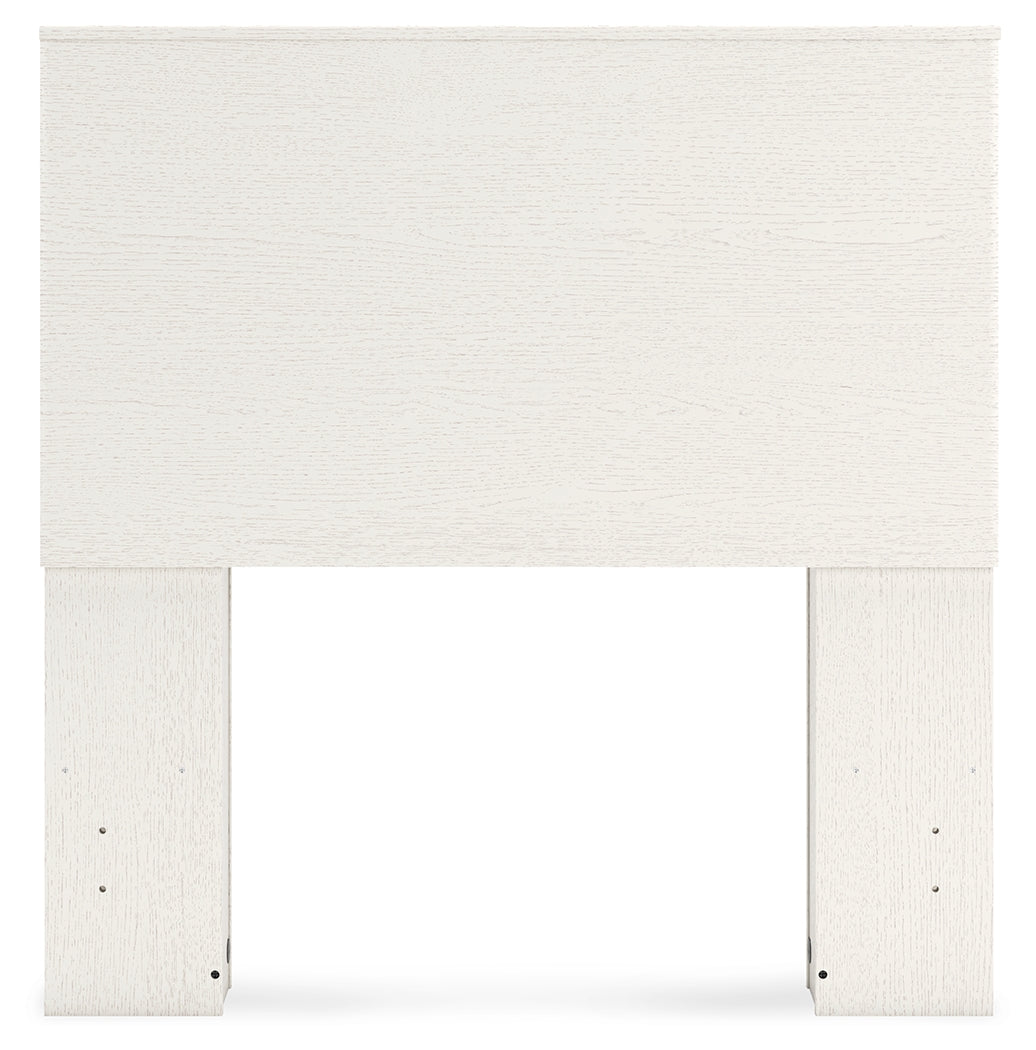 Aprilyn Twin Bookcase Headboard with Dresser and Chest in White