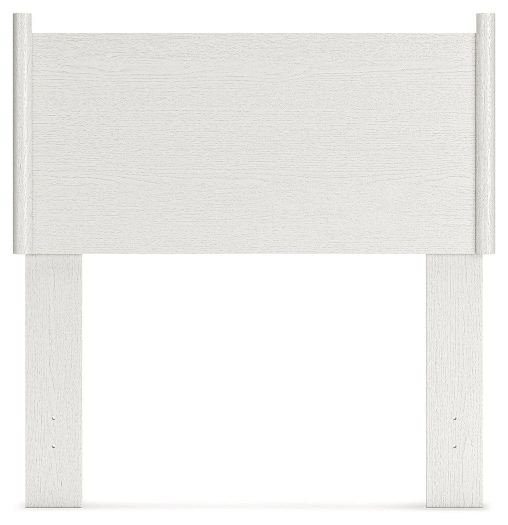 Aprilyn Twin Panel Headboard with Dresser and 2 Nightstands in White