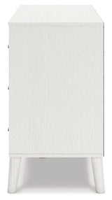 Aprilyn Twin Panel Headboard with Dresser in White