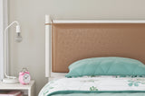 Aprilyn Twin Panel Headboard with Dresser in White