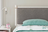 Aprilyn Twin Panel Headboard with Dresser in White