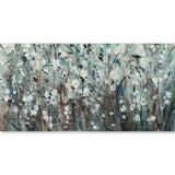 White Blooms with Navy II (MC) by Mercana Studio a Hand Embellished Textured Canvas by Mercana at Eve Furniture