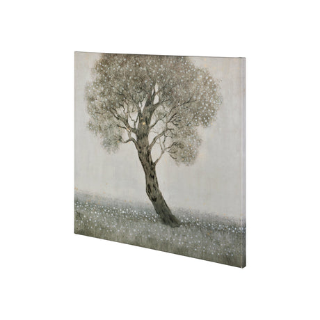 White Blossom Tree by Tim OToole a Hand Embellished Textured Canvas by Mercana at Eve Furniture