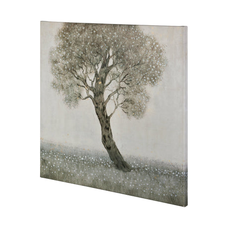 White Blossom Tree by Tim OToole a Hand Embellished Textured Canvas by Mercana at Eve Furniture