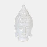 White Ceramic Buddha Head