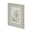White Egret by Mercana Studio a Hand Embellished Textured Framed Art Print Matted under Glass by Mercana at Eve Furniture
