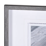 White Horse Portrait by Mercana Studio Hand Embellished Textured Framed Art Print Matted under Glass by Mercana at Eve Furniture
