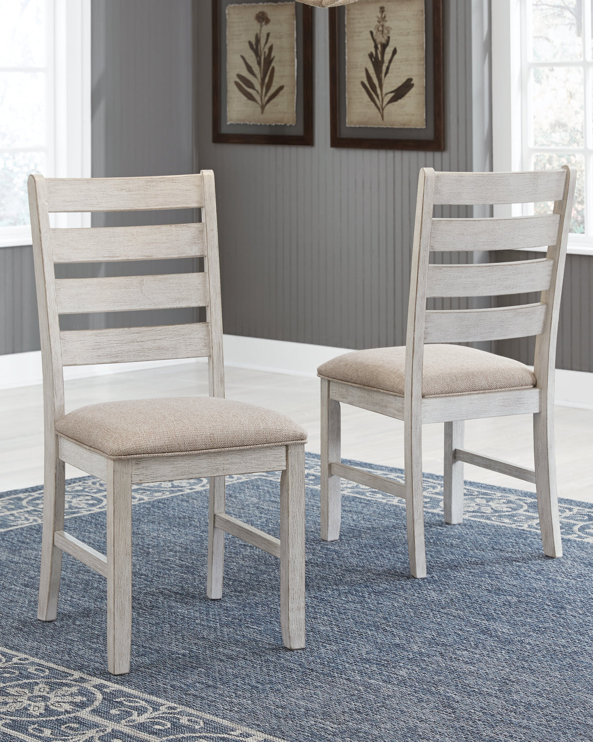 Skempton Two-tone Dining Table, 2 Chairs, and Bench