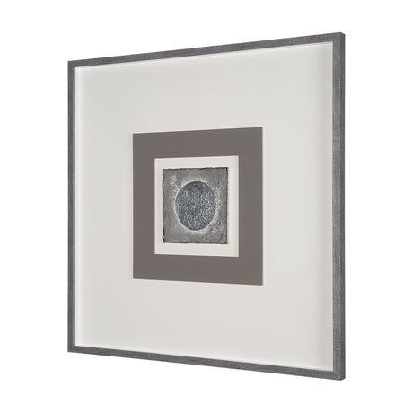 White Moon by Studio M a handmade Original Framed Artwork under Glass by Mercana at Eve Furniture