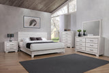 White Sands Chalk Bedroom Mirror (Mirror Only) by Crown Mark at Eve Furniture