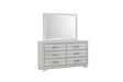 White Sands Chalk Bedroom Mirror (Mirror Only) by Crown Mark at Eve Furniture