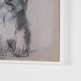 White Scottie by Mercana Studio Hand-Embellished Framed Artwork Matted under Glass by Mercana at Eve Furniture