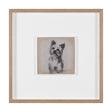 White Scottie by Mercana Studio Hand-Embellished Framed Artwork Matted under Glass by Mercana at Eve Furniture