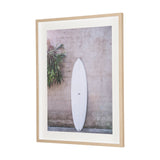 White Surfboard by Shot By Clint Framed Photo Print Matted under Glass by Mercana at Eve Furniture