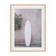 White Surfboard by Shot By Clint Framed Photo Print Matted under Glass by Mercana at Eve Furniture