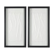 White Vines I (SET OF 2) by Studio M a handmade Original Framed 3D Textured Artwork under Glass by Mercana at Eve Furniture