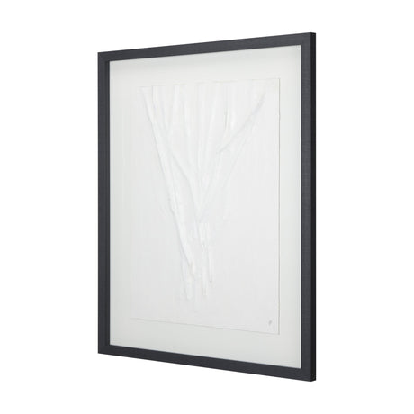 White Vines II by Studio M a handmade Original Framed 3D Textured Artwork under Glass by Mercana at Eve Furniture