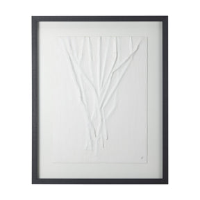 White Vines II by Studio M a handmade Original Framed 3D Textured Artwork under Glass by Mercana at Eve Furniture