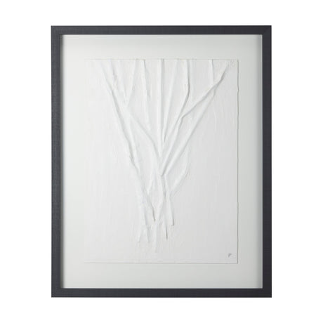 White Vines II by Studio M a handmade Original Framed 3D Textured Artwork under Glass by Mercana at Eve Furniture