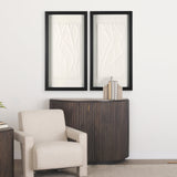 White Vines II (SET OF 2) by Studio M a handmade Original Framed 3D Textured Artwork under Glass by Mercana at Eve Furniture