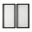 White Vines II (SET OF 2) by Studio M a handmade Original Framed 3D Textured Artwork under Glass by Mercana at Eve Furniture