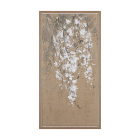 White Wisteria I by Mercana Studio Hand-Embellished Textured Framed Canvas Artwork by Mercana at Eve Furniture