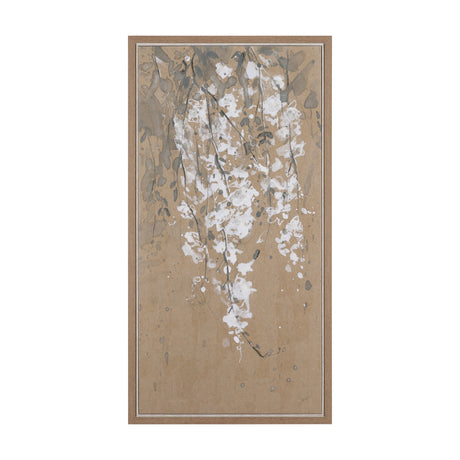 White Wisteria I by Mercana Studio Hand-Embellished Textured Framed Canvas Artwork by Mercana at Eve Furniture