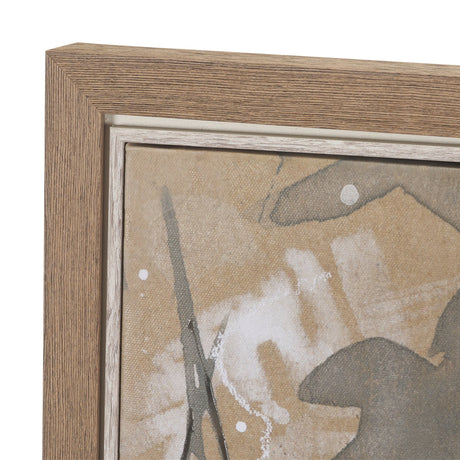 White Wisteria II by Mercana Studio Hand-Embellished Textured Framed Canvas Artwork by Mercana at Eve Furniture