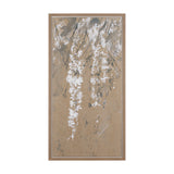 White Wisteria II by Mercana Studio Hand-Embellished Textured Framed Canvas Artwork by Mercana at Eve Furniture