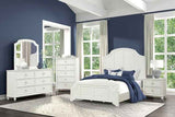 Whitehaven Antique White 5-Piece Queen Bedroom Set by Furniture of America at Eve Furniture